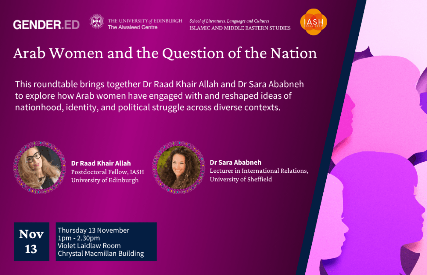 Arab Women and the Question of the Nation | School of Social and ...