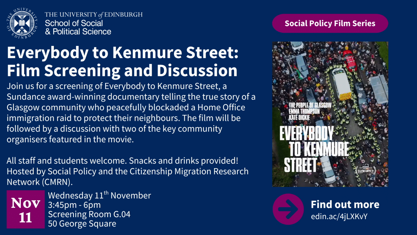 Image of film poster and text relating to the event