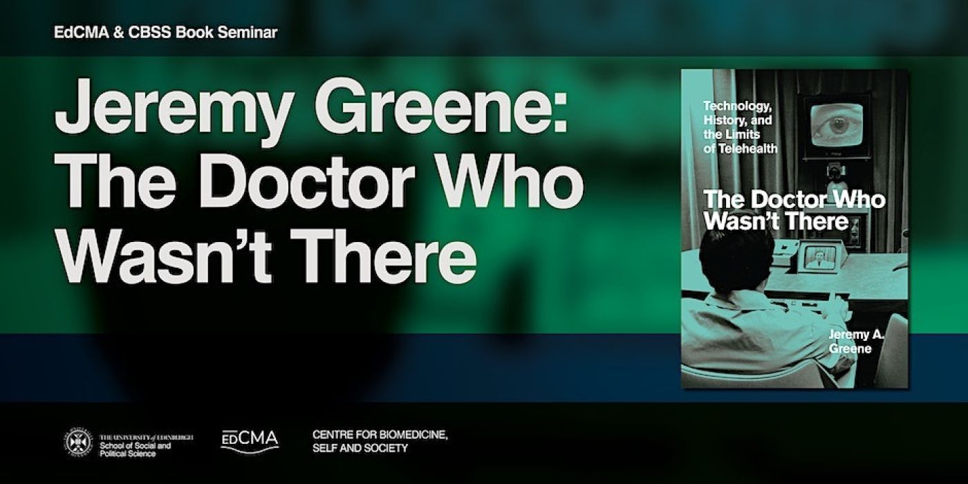 The book cover of The Doctor Who Wasn't There by Jeremy Greene, SPS, EdCMA and CBSS. beside logos for 