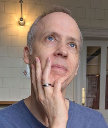 Stephen Kemp looking upwards