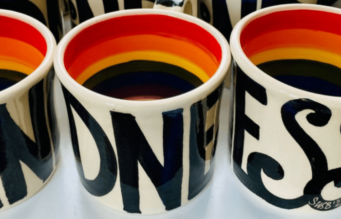 Cups of kindness. Copyright Susan McGill Design.
