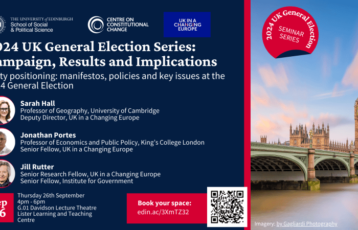 2024 UK General Election Series: Campaign, Results and Implications. Party positioning: manifestos, policies and key issues at the 2024 General Election  