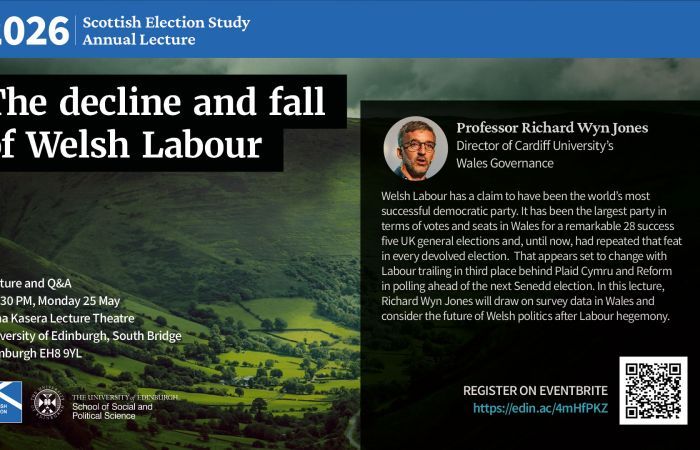 Event poster for the SES annual lecture 2026