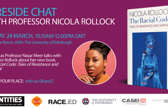 Fireside chat event poster, 24 March 2023