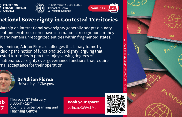 Functional Sovereignty in Contested Territories with a picture of many multicoloured passports