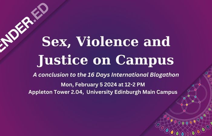 Banner with the GENDER.ED logo and the event information