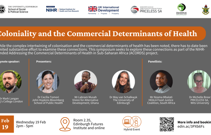 graphic with event information and images of speakers