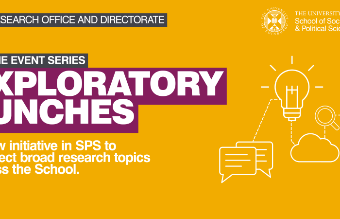 Exploratory Lunches poster, info in text below