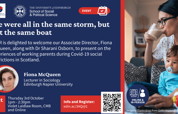 We were all in the same storm but not the same boat