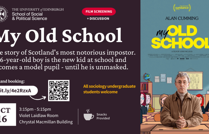 My Old School 16 October