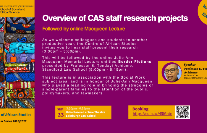 CAS Research Project overview 23 September 2026
