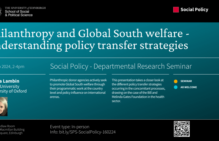Philanthropy and Global South Welfare
