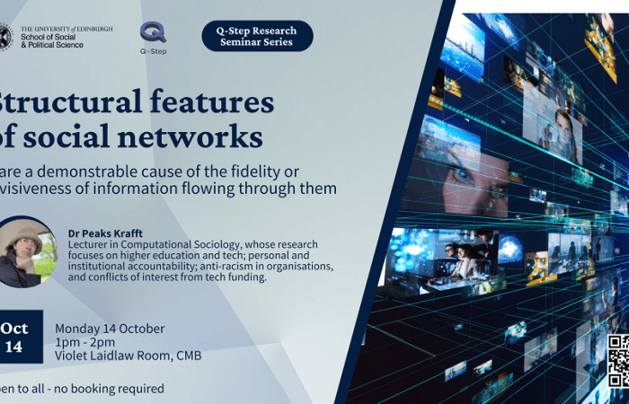 Decorative graphic with event information