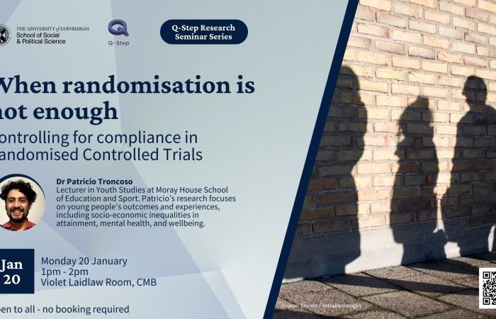 graphic including the event information and photo of the speaker