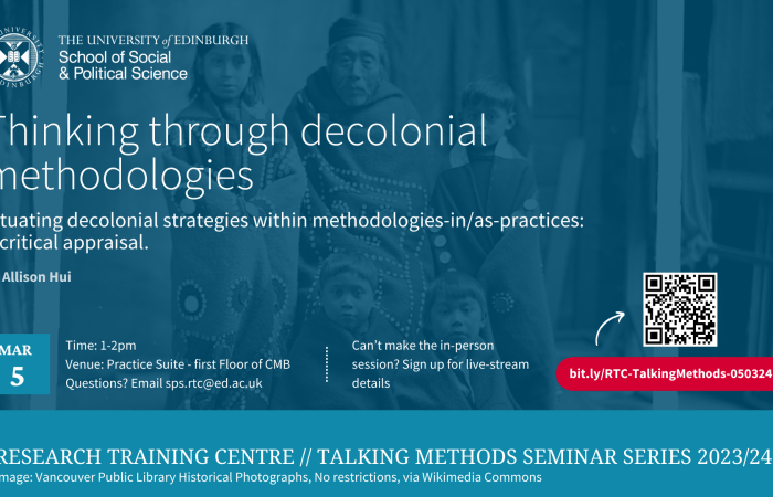 RTC Talking Methods Seminar series - 5 March