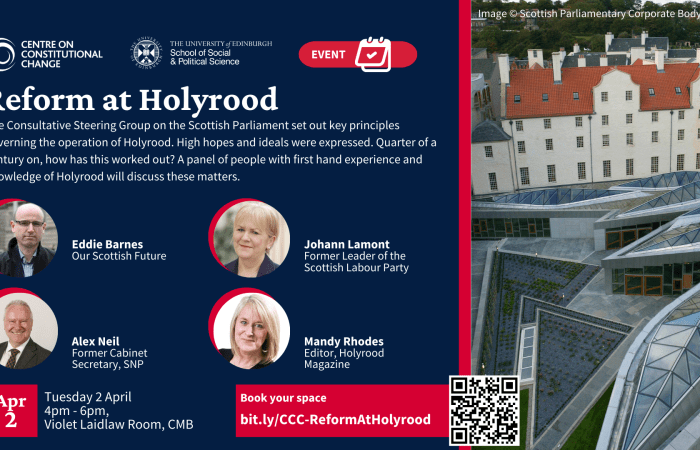 Reform at Holyrood