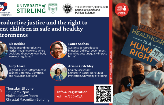 Reproductive justice and the right to parent children in safe and healthy environments 