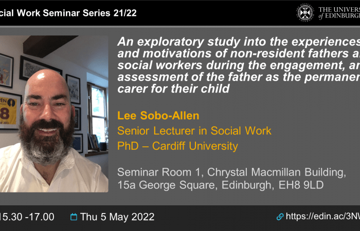 A promotional poster advertising the event which lists the title, date, time, speaker and Eventbrite link to sign up 