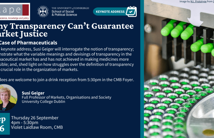 Why Transparency Can’t Guarantee Market Justice: The Case of Pharmaceuticals. 