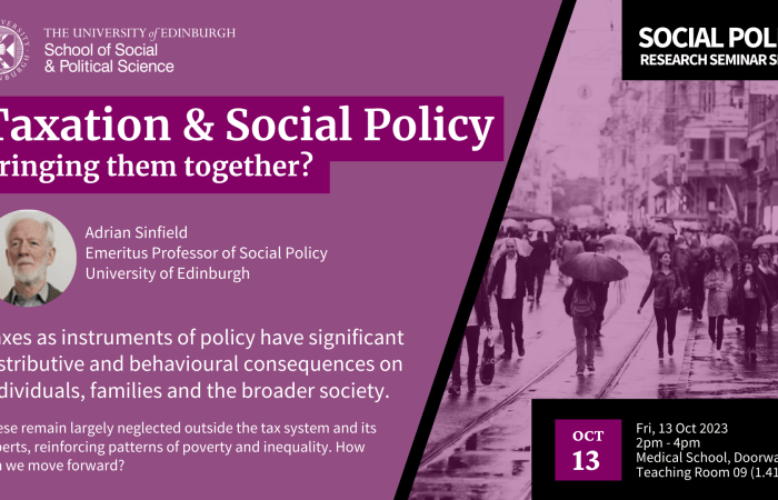 Taxation and Social Policy 