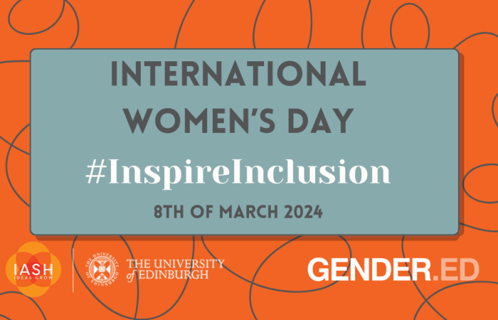 A poster for International Women's Day events on 8th March 2024