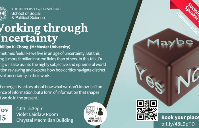 Working through uncertainty