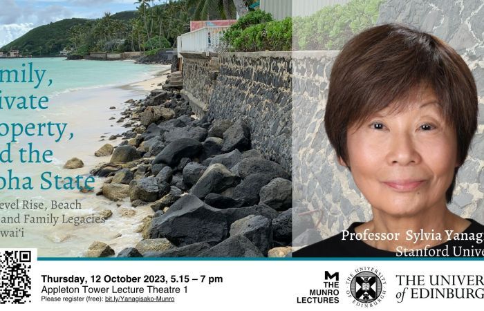 Yanagisako Munro Lecture poster