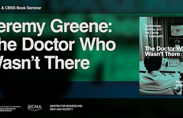 The book cover of The Doctor Who Wasn't There by Jeremy Greene, SPS, EdCMA and CBSS. beside logos for 